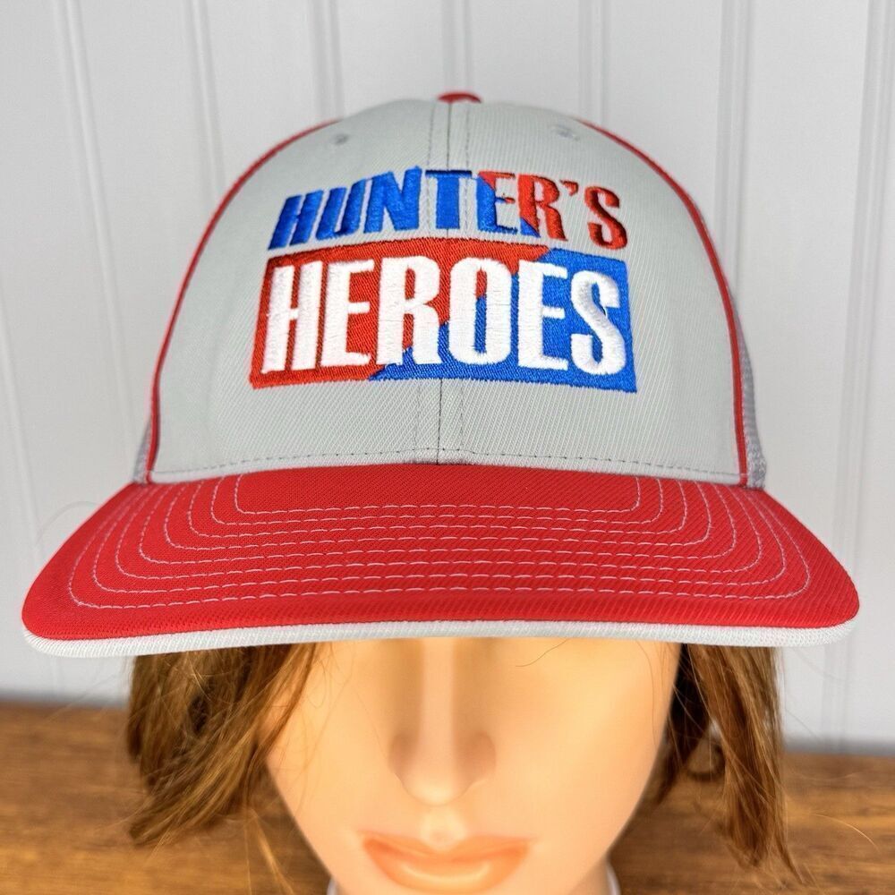 HUNTER’S HEROES L-XL Pacific Headwear 404M Mesh Pro Model Flexfit Cap Hat 7 3/8-